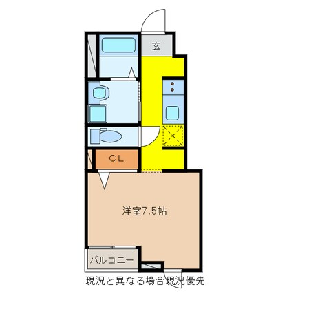 大矢知駅 徒歩15分 1階の物件間取画像